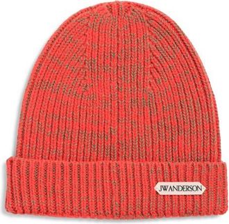 J.W.Anderson Wool Blend Mouline Beanie in Neon Orange at Nordstrom