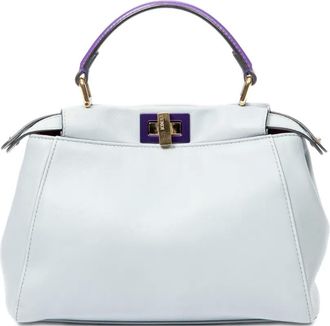Fendi Borsa tote Peekaboo mini - Blu