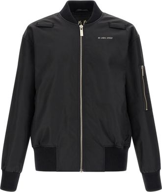 44 Label Group Black Logo Bomber Jackets