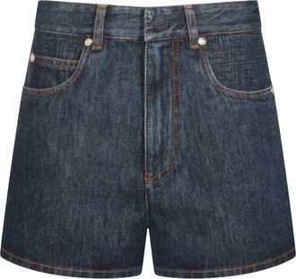 Fendi Denim Cotton Shorts