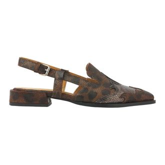 VIA VAI Jazz Vaienna Slingbacks - Dames - Ballerinas - Bruin - 39 EU - Leer - Schoenen