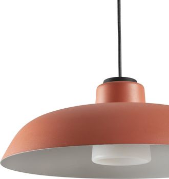 Faro Barcelona Saga Colgante Con Flor&oacute;n Naranja