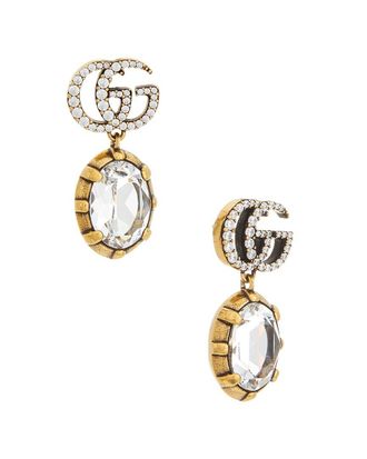 Gucci Gg Marmont Crystal Earrings