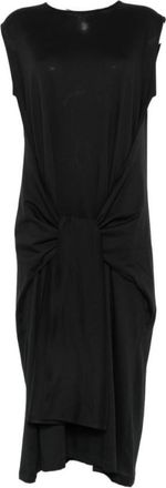 Toteme Black Round Neck Midi Dress