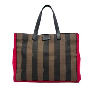 Fendi Pre-owned Vintage Canvas Tote Bag - Dames - Pre-owned - Veelkleurig - Maat: ONE Size Leer