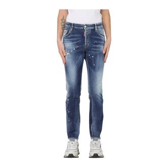 Dsquared2 Slim-fit Jeans, male, Blue, Size: M Cool Guy Paint Splatter Jeans