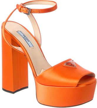 Prada Satin Platform Sandal