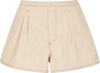 Jacquemus Le Short De-nimes Amelo Cotton-blend Shorts - Beige - 40 (UK12 / M)