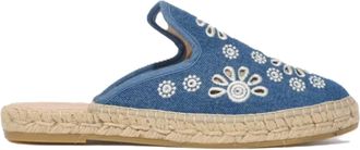 MC2 Saint Barth Cotton Sangallo Slip-On Espadrillas with Braided Jute Detailing