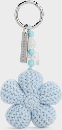 Charles & Keith Crochet-Flower Beaded Charm