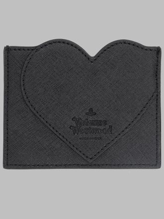Vivienne Westwood Heart-Shaped Polyester Card Case - Black