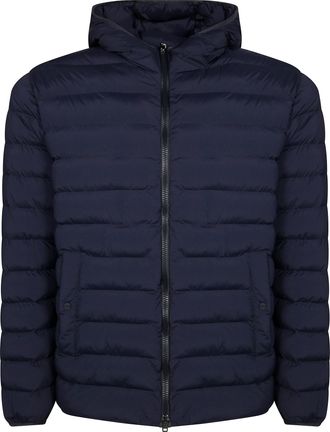 Herno Packable Black Bomber Jacket With Quilted Design