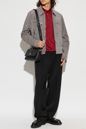 Dolce & Gabbana Suede Jacket, Mens, Grey