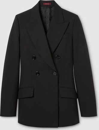 Gucci Double-breasted Light Wool Jacket, Black, Ready-to-wear