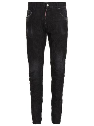 Dsquared2 Black Mid Rise Jeans