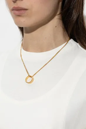 Maison Margiela Necklace With Pendant, Womens, Gold