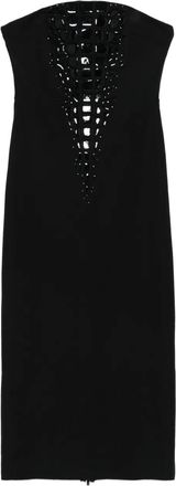 DAVID KOMA Abito senza spalline - Nero