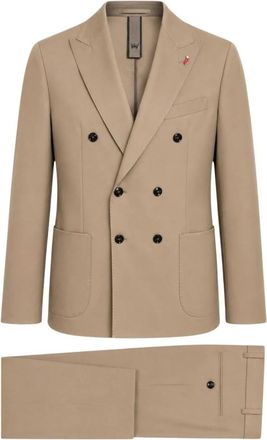 Mulish Double Breasted Suits - Heren - Business pakken - Beige - XL - Kostuums