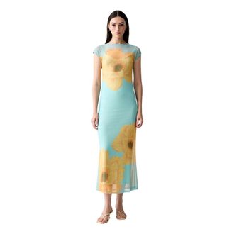Never Fully Dressed Vestido Mini de Punto Floral - Dresses - Mujer - Multicolor - XS