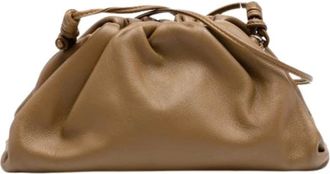Bottega Veneta Pre-owned Clutches, female, Brown, Size: ONE SIZE Pre-owned Leather Crossbody Bag