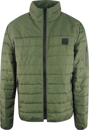 Iceberg effen gewatteerde groene jas