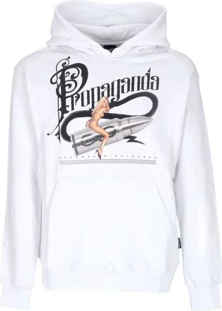 PROPAGANDA Witte Dreams Hoodie met Kangaroo Zak - Heren - Hoodies - Wit - S - Katoen - Hoodies & sweatvesten