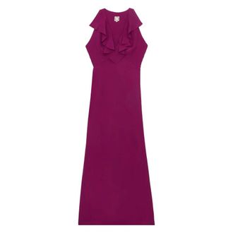 Ines De La Fressange Victorine dress - Dames - Feestkleedjes - Paars - 2XS - Kleedjes