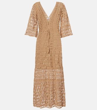 Anna Kosturova Marissa cotton crochet maxi dress