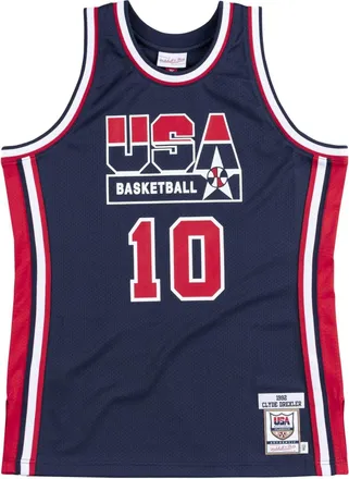Mitchell & Ness Authentic Jersey Team USA 1992 Clyde Drexler Navy Red AJY4GS18411-USANAVY92CDR