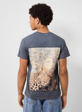 Bastille Mens Jaguar appliqu&eacute; T-shirt