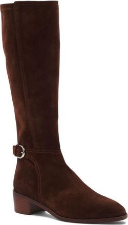 Aquatalia Roksana Weatherproof Knee High Boot in Brandy Suede at Nordstrom, Size 6.5