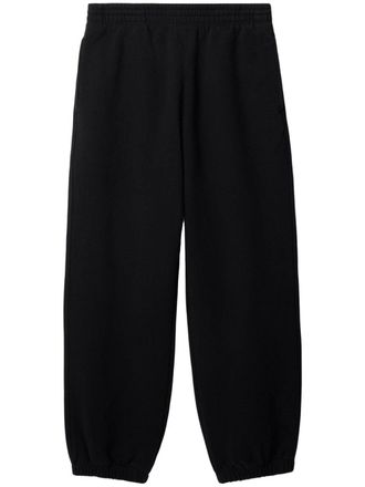 Burberry Pantaloni sportivi con ricamo EKD - Nero