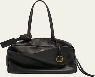 Balenciaga Medium Zip Leather Shoulder Bag