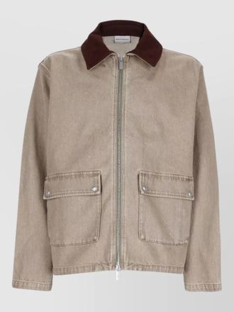 Dr&ocirc;le de Monsieur denim single breasted coat