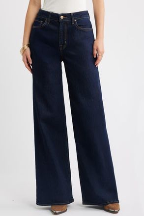 Treasure & Bond High Rise Wide Leg Jeans in True Indigo Wash at Nordstrom, Size 26