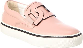 Tod's TodS Cassetta Leather Slip-On Sneaker