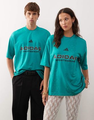 adidas Originals adidas Sportswear - Common Goal - Maglia da calcio blu ottanio-Verde