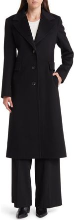 Fleurette Holland Longline Wool Coat in Black at Nordstrom, Size 0