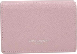 Saint Laurent Pre-owned Wallet (tri-fold) - Dames - Vintage Accessoires - Roze - ONE Size - Leer - Vintage