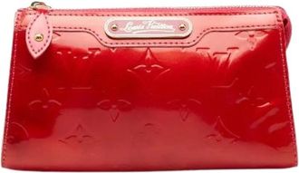 Louis Vuitton Pre-owned Monogram Vernis Cosmetic Pouch - Dames - Vintage Accessoires - Rood - ONE Size - Vintage