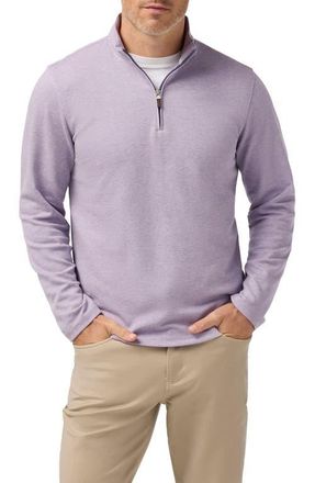 Mizzen+Main KPI Quarter Zip Pullover in Purple Dusk Heather at Nordstrom, Size Xx-Large