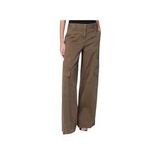 Off-white Pantaloni Cargo Gamba Larga - - Trousers - Donna - Verde - M