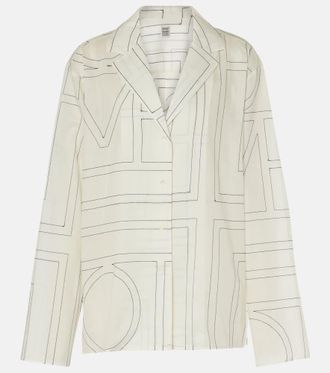 Toteme Monogram cotton-blend shirt