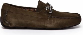 Ferragamo Parigi Eco Suede Loafer - Green