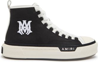 Amiri MA Court Hi Logo-embroidered Canvas Sneakers - Black - 44 (IT44 / UK10)