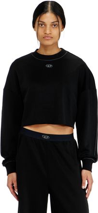 Diesel Crop top in light stretch scuba - Tops - Woman - Black