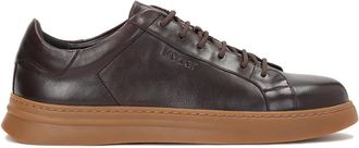 Kazar Bruine sneakers voor mannen - Heren - Sneakers - Bruin - 45 EU - Leer - Schoenen