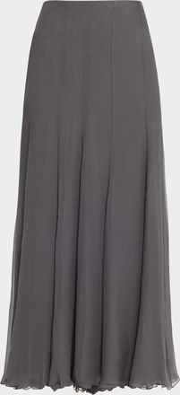 Chlo&eacute; Organic Silk Mousseline Maxi Skirt