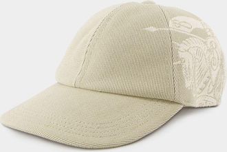 Burberry Unisex Ekd Twill Cap - Ivory - Size X-Small