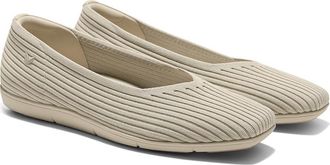 Vivaia Margot Walker Air Lightweight Square-Toe Flats in Beige Water Rpt at Nordstrom, Size 9.5